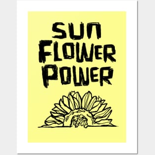 sunflower sun flower power Posters and Art